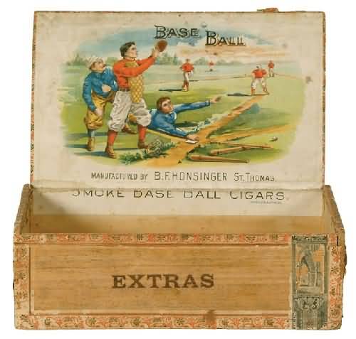 1897 Base Ball Cigar Box
